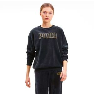 Puma Women's Velour Crewneck Sweatshirt